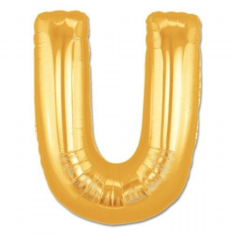 100CM U GOLD HARF BALON