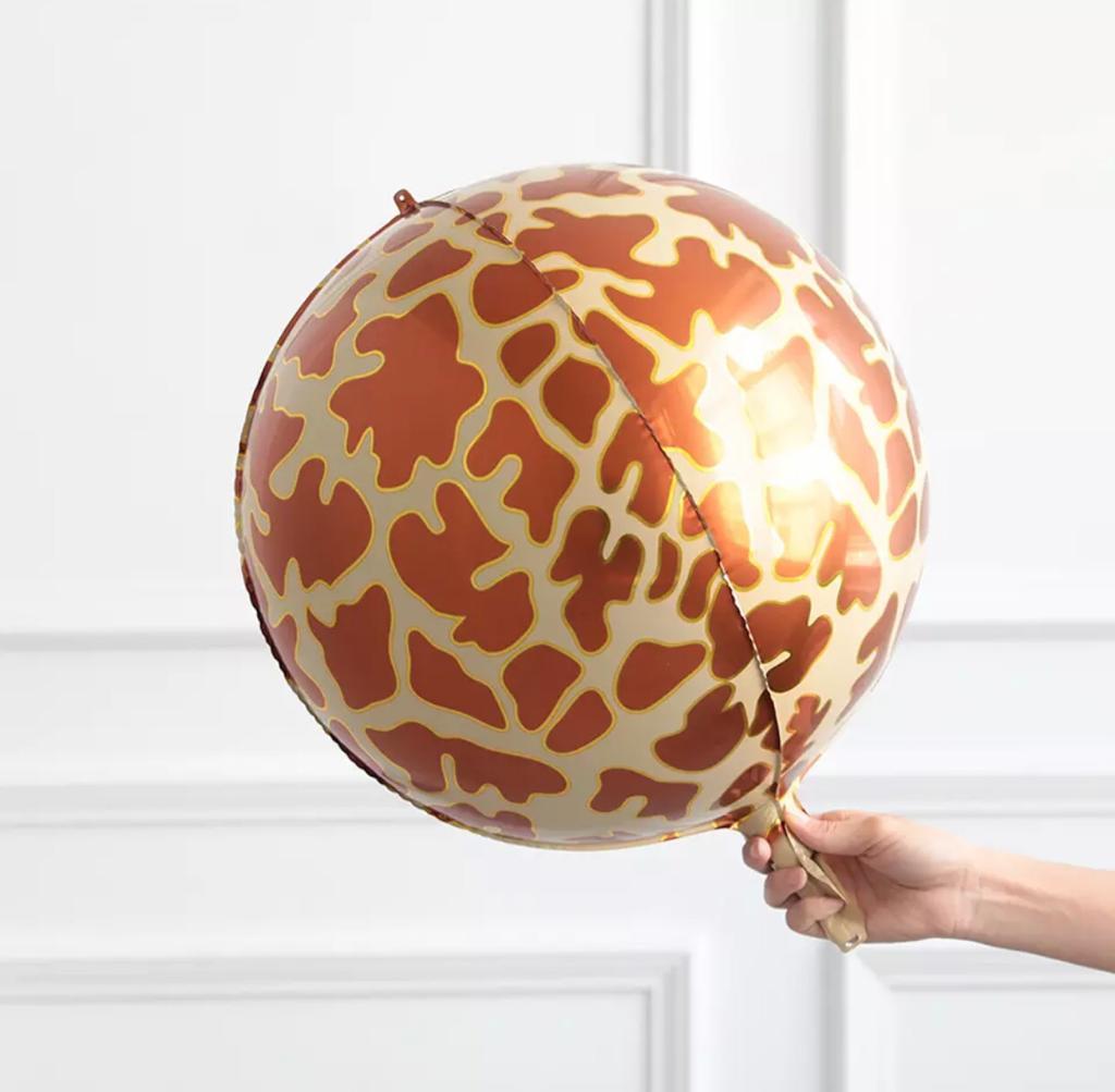 4d Zürafa Küre Folyo Balon