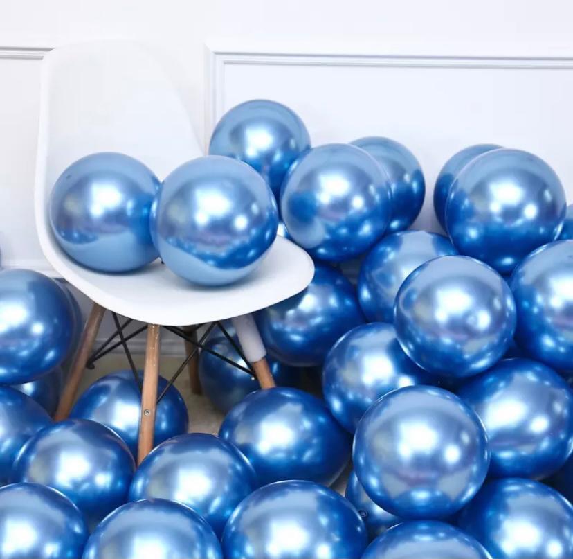 50 Lİ MAVİ KROM BALON