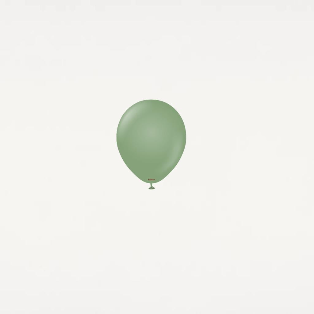 5 inç Mini Okaliptüs Retro Balon 10 Adet