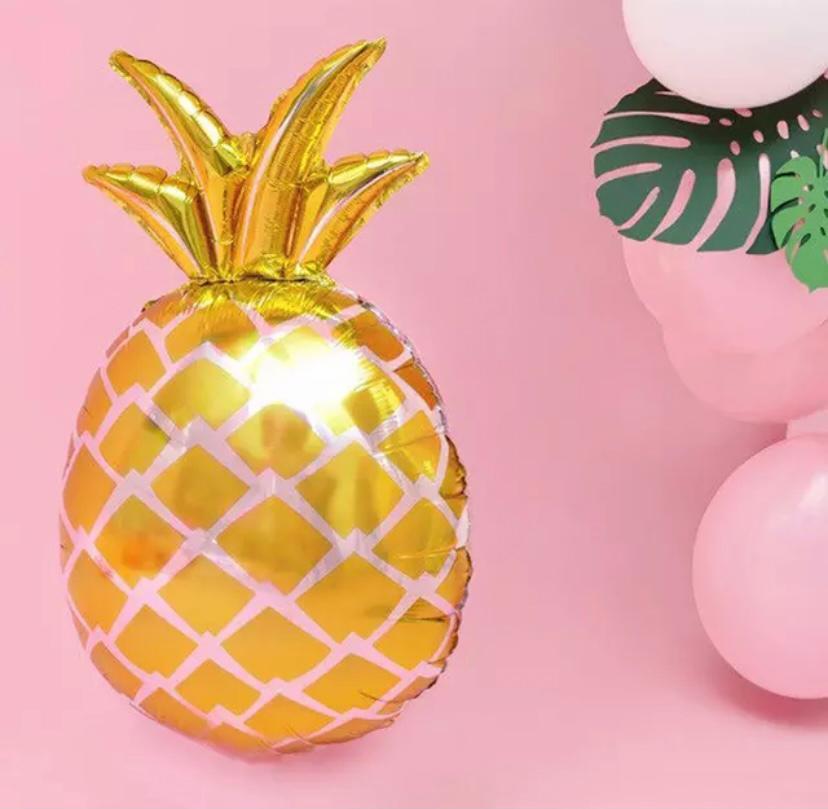 Altın Ananas Folyo Balon