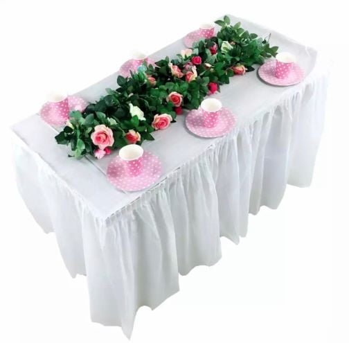 Beyaz Plastik Masa Eteği 75x420