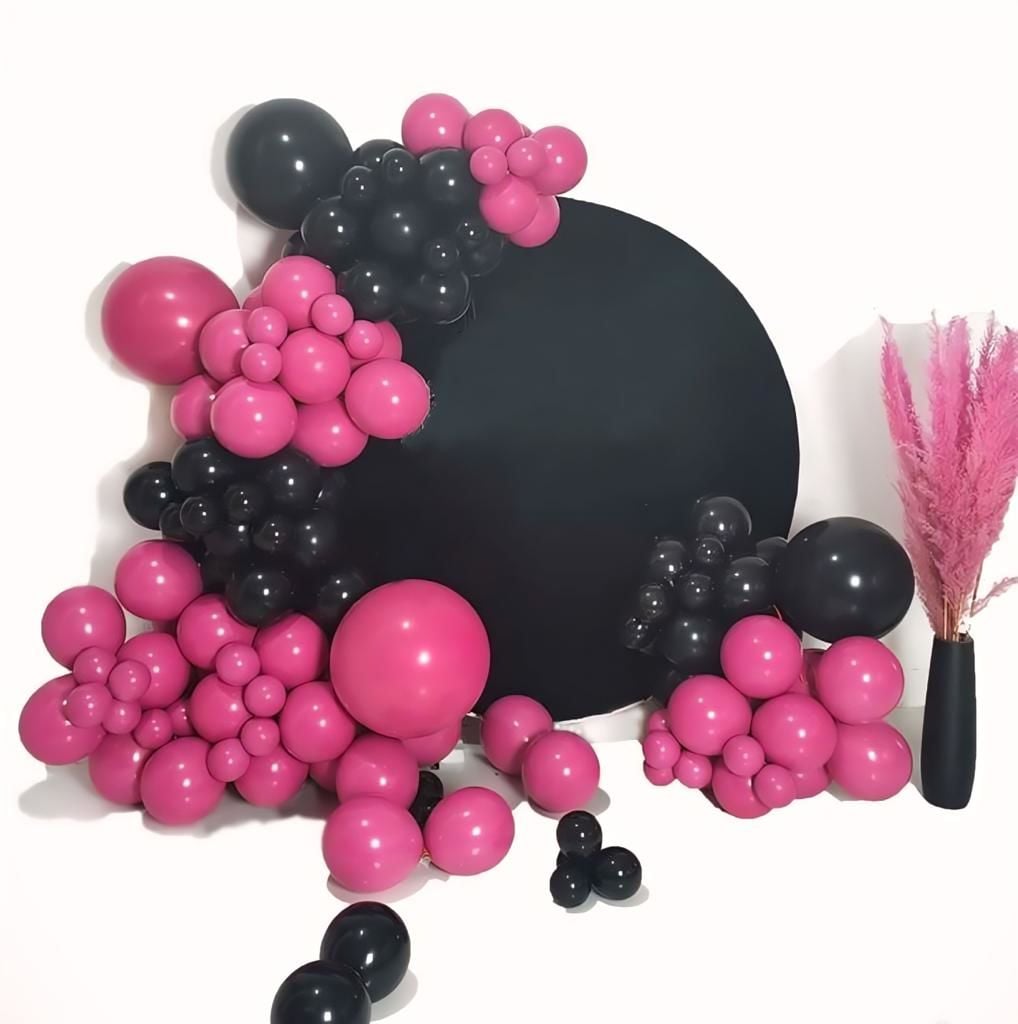BLACK PİNK BALON ZİNCİRİ