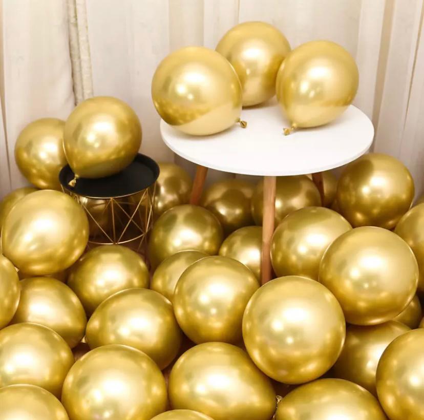 Gold Krom Balon 5 Adet