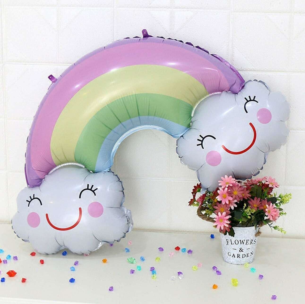 Mutlu Gökkuşagı Folyo Balon 1 Adet