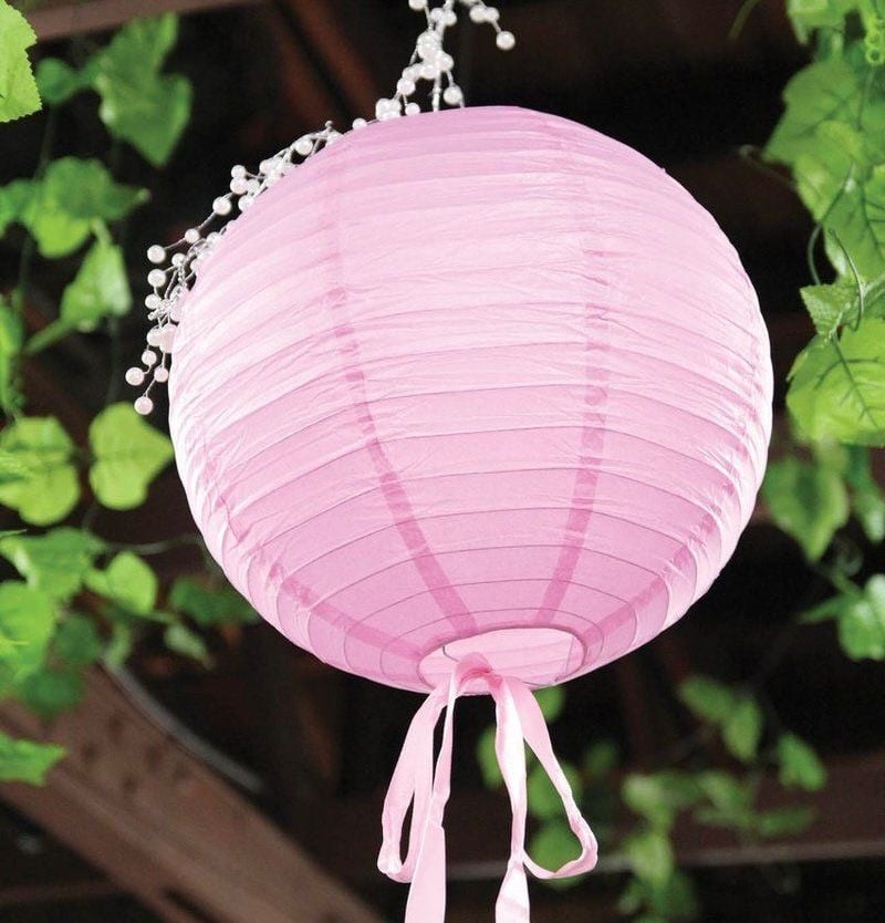 Pembe Kağıt Japon Feneri 20cm