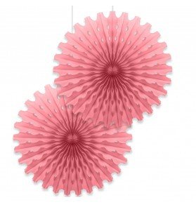 Pembe Kağıt Yelpaze Süs 2 Adet
