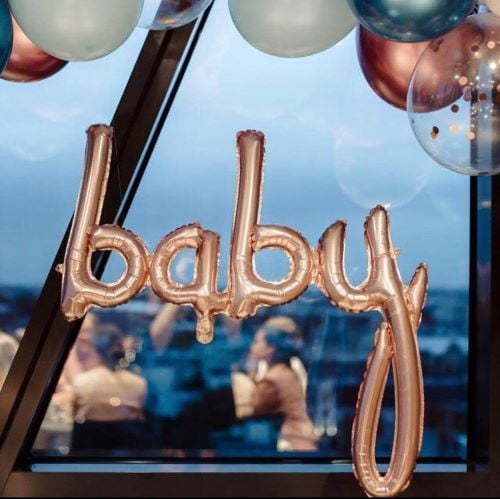 Rosegold Baby İmza Folyo Balon