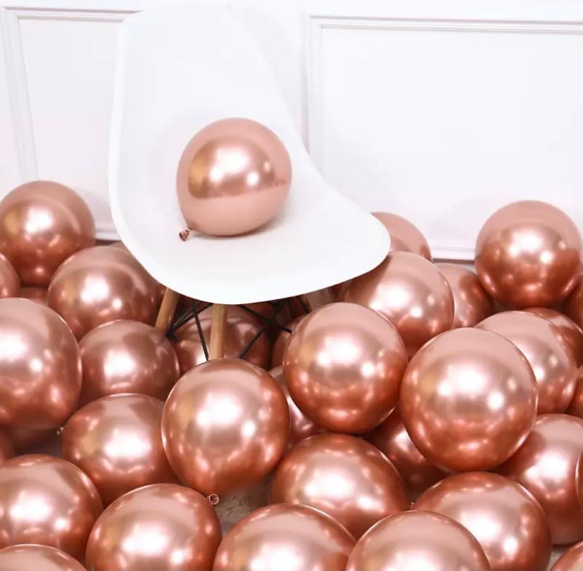 Rosegold Krom Balon 5 Adet